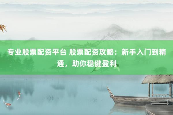 专业股票配资平台 股票配资攻略：新手入门到精通，助你稳健盈利