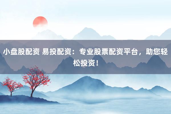 小盘股配资 易投配资：专业股票配资平台，助您轻松投资！