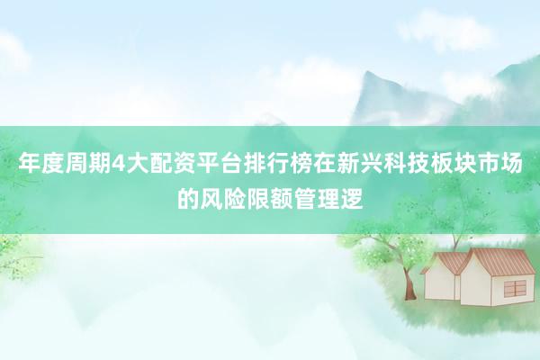 年度周期4大配资平台排行榜在新兴科技板块市场的风险限额管理逻