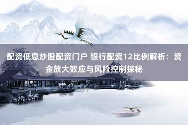 配资低息炒股配资门户 银行配资12比例解析：资金放大效应与风险控制探秘