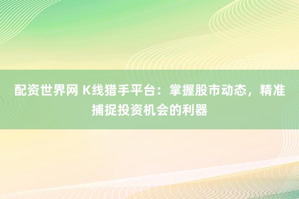 配资世界网 K线猎手平台：掌握股市动态，精准捕捉投资机会的利器